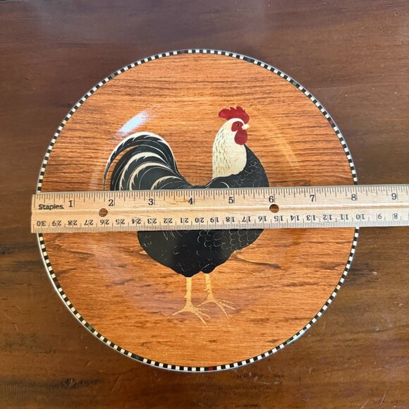 Rooster plates, Warren Kimble by Sakura, set of 4 - Picture 8 of 8